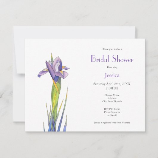 Iris 2 einladung (Vorderseite)