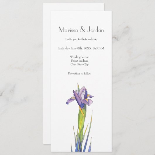 Iris 2 einladung (Vorne/Hinten)