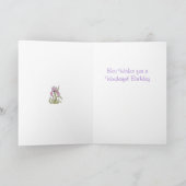 Iris 75. Geburtstagkarte Karte (Innenseite)