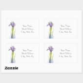 Iris-Adressetiketten Rechteckiger Aufkleber (Blatt)