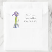 Iris-Adressetiketten Rechteckiger Aufkleber (Tasche)