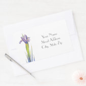 Iris-Adressetiketten Rechteckiger Aufkleber (Umschlag)