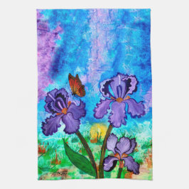 Iris an Sonnenaufgang 16" x 24" Handtuch