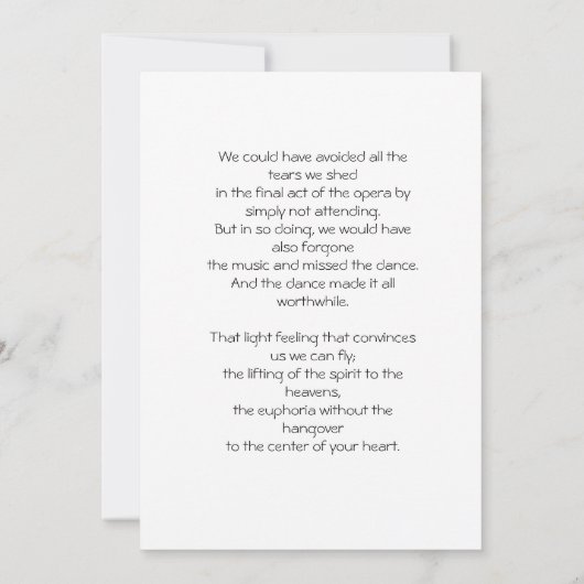 Iris and Hummingbird Celebration of Life Funeral I Einladung (Rückseite)