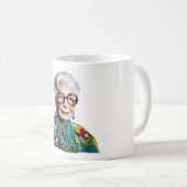 Iris Apfel Kaffeetasse (VorderseiteRechts)