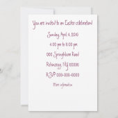 Iris-Aquarell Einladung (Rückseite)