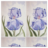 Iris-Aquarellmalerei Stoff (Nahaufnahme)