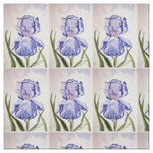 Iris-Aquarellmalerei Stoff (Muster)