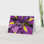 Iris Art Birthday Karte (Rückseite)