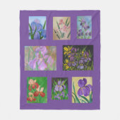 Iris Art Show # 1 Fleecedecke (Vorderseite)