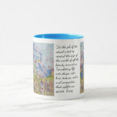 Iris auf Collage / Künstler Larry Lerew Tasse (Zentrum)