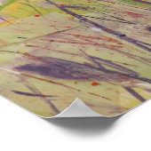 Iris auf Collage-Malerei / Künstler Larry Lerew Poster (Ecke)