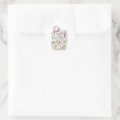 Iris-Aufkleber Runder Aufkleber (Tasche)