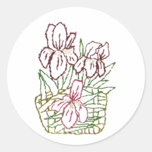 Iris-Aufkleber Runder Aufkleber