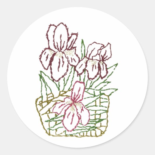 Iris-Aufkleber Runder Aufkleber (Vorderseite)