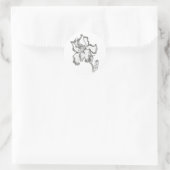Iris-Aufkleber Runder Aufkleber (Tasche)