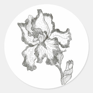 Iris-Aufkleber Runder Aufkleber