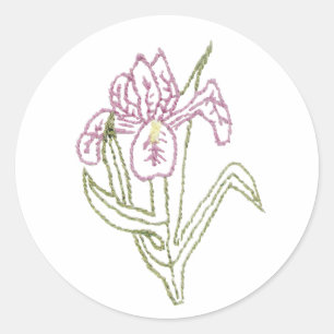 Iris-Aufkleber Runder Aufkleber