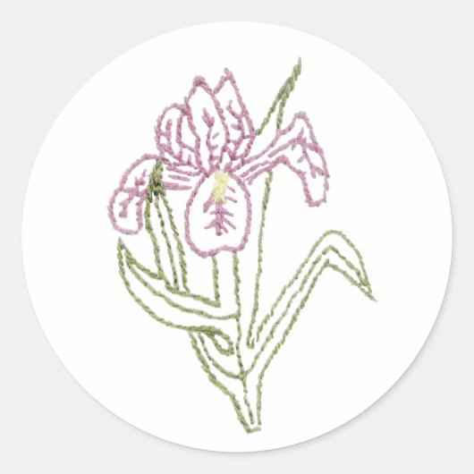 Iris-Aufkleber Runder Aufkleber (Vorderseite)