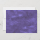 Iris Baby Shower | Royal Violet Lila Blume Einladung (Rückseite)