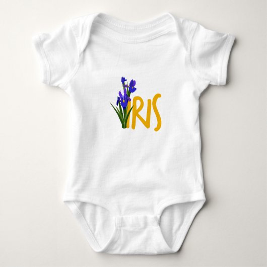 Iris Baby Strampler (Vorderseite)