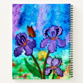 Iris bei Sunrise 8,5 x 11 Notizblock (Rückseite)
