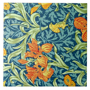 Iris, beliebtes Design von William Morris, Fliese