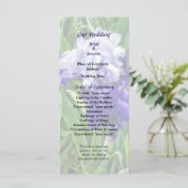 Iris Best Bet Wedding Programm (Stehend Vorderseite)