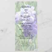 Iris Best Bet Wedding Programm (Vorderseite)