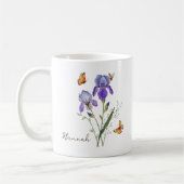 Iris Birth Month Flower Kaffeetasse (Links)