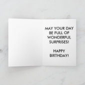 Iris Birthday Card (Großes Print) Karte (Innenseite)