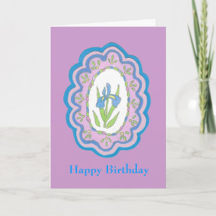 Iris Birthday Card Karte