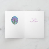 Iris Birthday Card Karte (Innenseite)