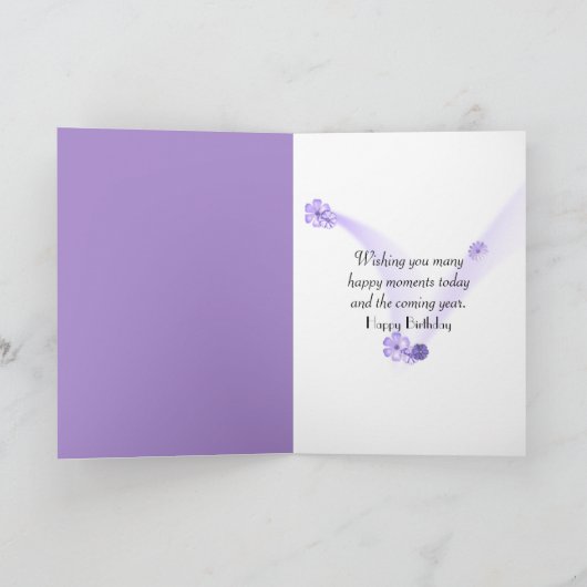 Iris Birthday Drink Karte (Innenseite)