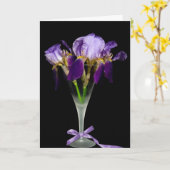 Iris Birthday Drink Karte (Gelbe Blume)