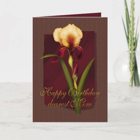 Iris Birthday Karte (Vorderseite)