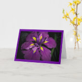 Iris Birthday Karte (Gelbe Blume)