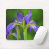 Iris Blue Blume Mousepad (Mit Mouse)