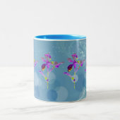 Iris (Blue Fractual) ~ Tasse des Blumenkaffees (Mittel)