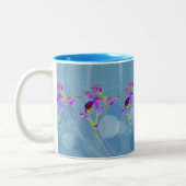 Iris (Blue Fractual) ~ Tasse des Blumenkaffees (Links)