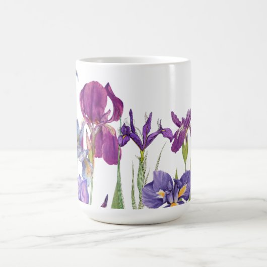 Iris Blume Aquarell Kaffee Tasse (Mittel)