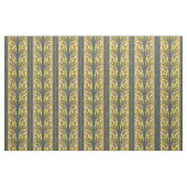 Iris Blume Art Nouveau Glass Blue Gold Stoff (Fat Quarter (45,7 x 55,9 cm))