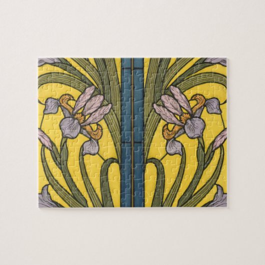 Iris Blume Art Nouveau Glass Pattern Puzzle (Horizontal)