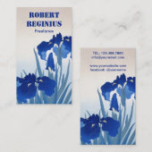 Iris Blume Art Vintag tr6466 Visitenkarte (Vorne/Hinten)