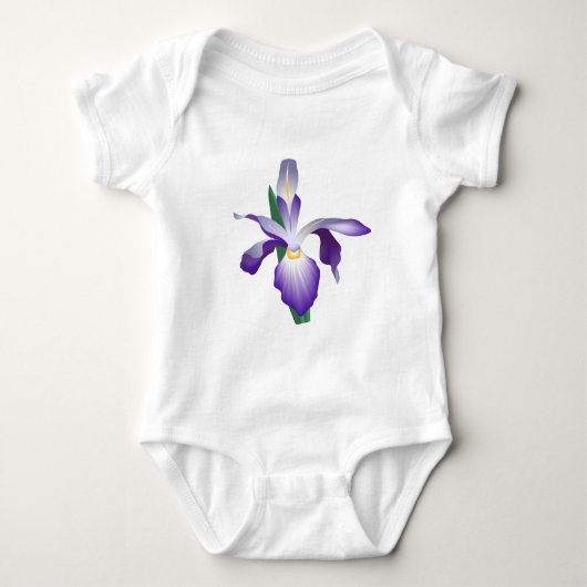 Iris-Blume Baby Strampler (Vorderseite)
