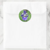 Iris Blume Blue Flag Runder Aufkleber (Tasche)