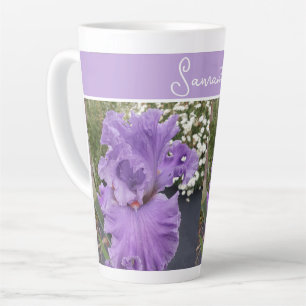 Iris Blume Blume Lila Lavender Lilac Floral Milchtasse