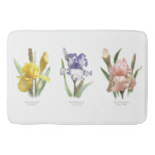 Iris Blume Botanische Kunst Badematte (Vorderseite)