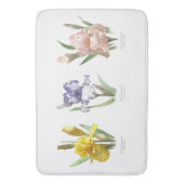 Iris Blume Botanische Kunst Badematte (Vorderseite Vertikal)