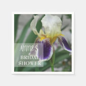 Iris Blume Brautparty Paper Napkins Serviette (Vorderseite)